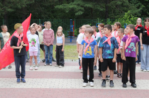 На территории Лета прошёл смотр строя и песни