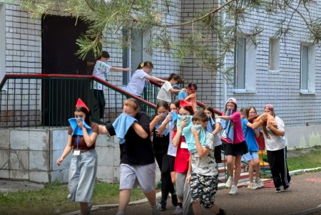 Учебная пожарная эвакуация в ДОЛ 