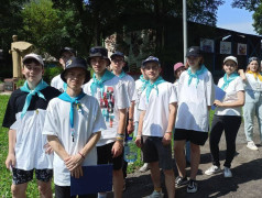 Торжественная линейка смены &laquo;Железнодорожная корпорация&raquo;