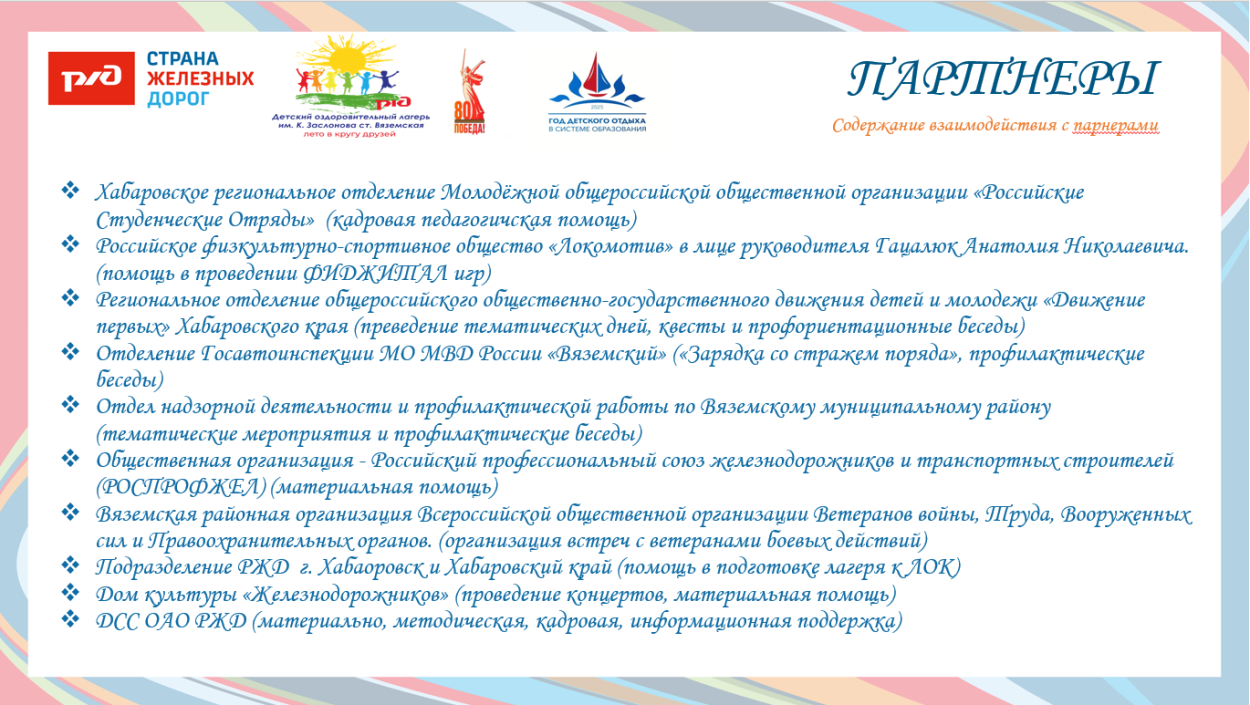 ДОЛ им. К.Заслонова ст. Вяземская