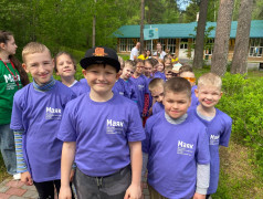 Торжественная линейка открытия 1-ой лагерной смены в ДОЛ "Маяк"