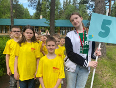 Торжественная линейка открытия 1-ой лагерной смены в ДОЛ "Маяк"