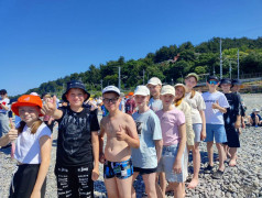 Первый день на море в ДОЛ "Экспресс" П. Солоники: знакомство с морскими правилами!