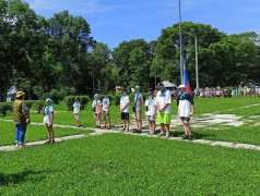 Торжественная линейка смены &laquo;Железнодорожная корпорация&raquo;