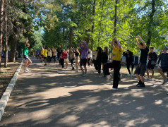 &laquo;Эстафета отрядных зарядок&raquo; в ДОЛ им.Ю.А.Гагарина