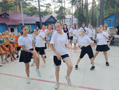 Стартин в лагере "Сосновый бор"