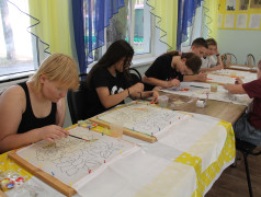 Волшебство шелковой росписи в "Ракете"