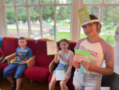 В ДОЛ им. Ю. А. Гагарина, в начале 2 смены, стартовала программа &laquo;Железнодорожная игротека&raquo;, реализуемой ОАО &laquo;РЖД&raquo; для детей 6-9 лет !