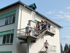 Учебно-тренировочное мероприятие по эвакуации в лагере &laquo;Сахареж&raquo;