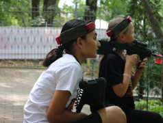 Военно-спортивная игра "Лазертаг" прошла в ДОЛ "Бештау"