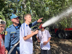 Отряд МЧС в ДОЛ "Локомотив"