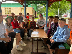 Профориентационная игра "Дети в РЖД" в лагере "Наречное"