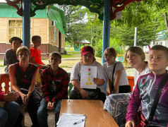 Профориентационная игра "Дети в РЖД" в лагере "Наречное"