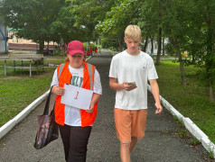 Профориентационная игра "Дети в РЖД" в лагере "Наречное"