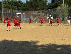 Завершающий турнир по пляжному футболу в ДОЛ "Локомотив"