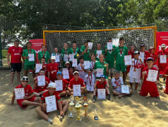 Завершающий турнир по пляжному футболу в ДОЛ "Локомотив"