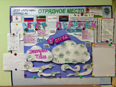 Конкурс отрядных уголков в ДОЛ "Яльчик".