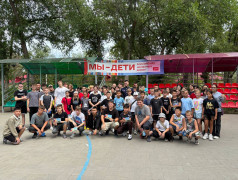 Встреча ребят с советником губернатора Астраханской области и ветераном СВО Арсеном Мутелимовым