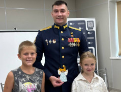 Встреча ребят с советником губернатора Астраханской области и ветераном СВО Арсеном Мутелимовым