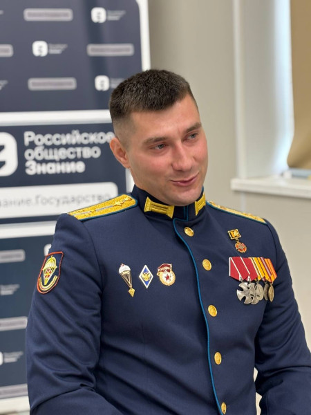 Встреча ребят с советником губернатора Астраханской области и ветераном СВО Арсеном Мутелимовым