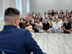 Встреча ребят с советником губернатора Астраханской области и ветераном СВО Арсеном Мутелимовым