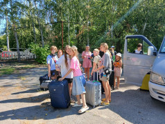 Конец второй смены в ДОЛ "Локомотив"