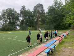 В нашем лагере Услада начал свою работу спортивный кружок по футболу, который открыл двери для всех желающих.