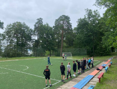 В нашем лагере Услада начал свою работу спортивный кружок по футболу, который открыл двери для всех желающих.