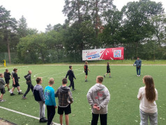 В нашем лагере Услада начал свою работу спортивный кружок по футболу, который открыл двери для всех желающих.