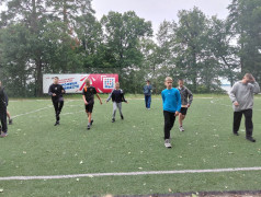 В нашем лагере Услада начал свою работу спортивный кружок по футболу, который открыл двери для всех желающих.