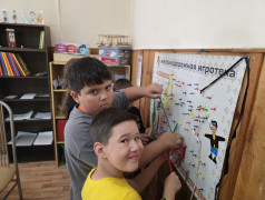 В нашем лагере продолжаются занятия по программам Железнодорожная игротека и Железное здоровье.