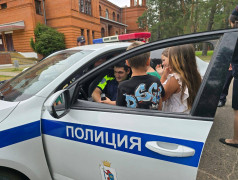 Встреча с представителями ГИБДД в ДОЛ "Яльчик" во 2 смене.