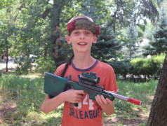 Военно-спортивная игра "Лазертаг" прошла в ДОЛ "Бештау"