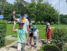 Торжественная линейка смены &laquo;Железнодорожная корпорация&raquo;