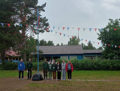 Торжественное открытие 1 лагерной смены в любимом "Юном железнодорожнике"