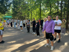 &laquo;Эстафета отрядных зарядок&raquo; в ДОЛ им.Ю.А.Гагарина