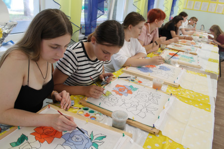 Волшебство шелковой росписи в 