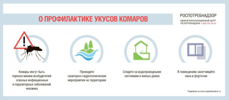 Памятка: Осторожно, комары!