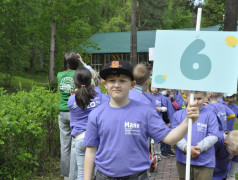 Торжественная линейка открытия 1-ой лагерной смены в ДОЛ "Маяк"