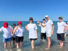 Первый день на море в ДОЛ "Экспресс" П. Солоники: знакомство с морскими правилами!