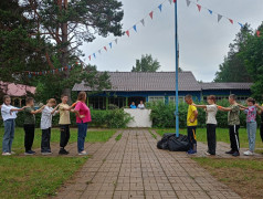 Торжественное открытие 1 лагерной смены в любимом "Юном железнодорожнике"