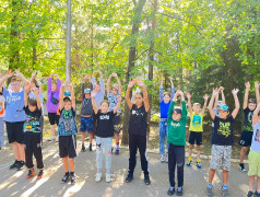 &laquo;Эстафета отрядных зарядок&raquo; в ДОЛ им.Ю.А.Гагарина