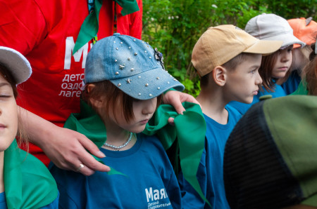 Линейка открытия второй лагерной смены в ДОЛ «Маяк»!