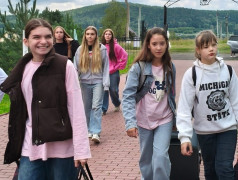 Начало третьей смены в Юном железнодорожнике