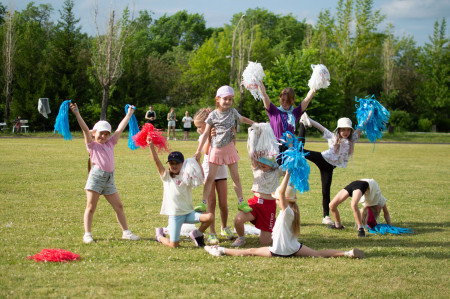 Открытие Спартакиады в лагере 