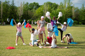 Открытие Спартакиады в лагере 