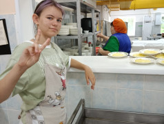 Волонтеры в ДОЛ им. Заслонова ст.Комсомольск