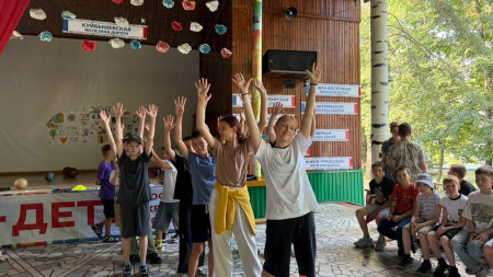 Торжественное открытие Спартакиады в лагере!