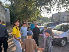 Пионеры прибыли в ДОЛ им. Ю. Гагарина! Смена объявляется открытой! 
