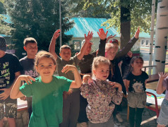 Пионеры прибыли в ДОЛ им. Ю. Гагарина! Смена объявляется открытой! 